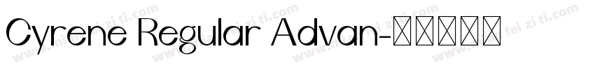 Cyrene Regular Advan字体转换